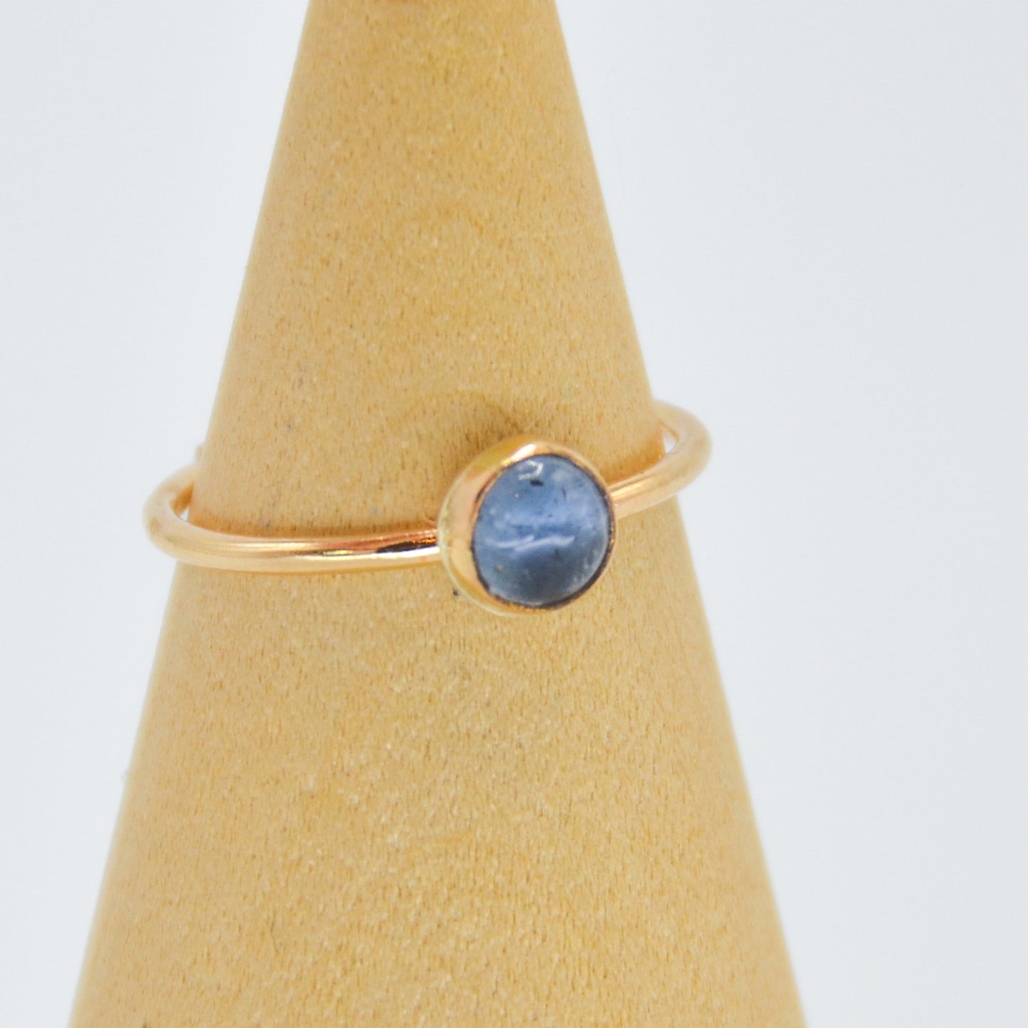 Gold Fill Blue Gray Tourmaline Size 6.25