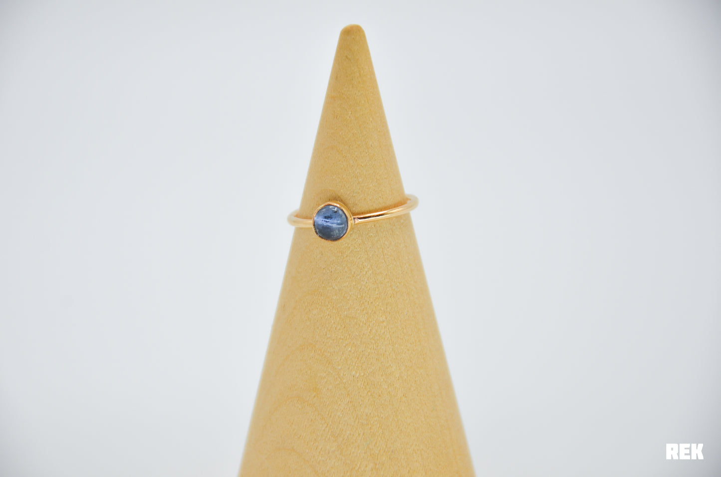 Gold Fill Blue Gray Tourmaline Size 6.25