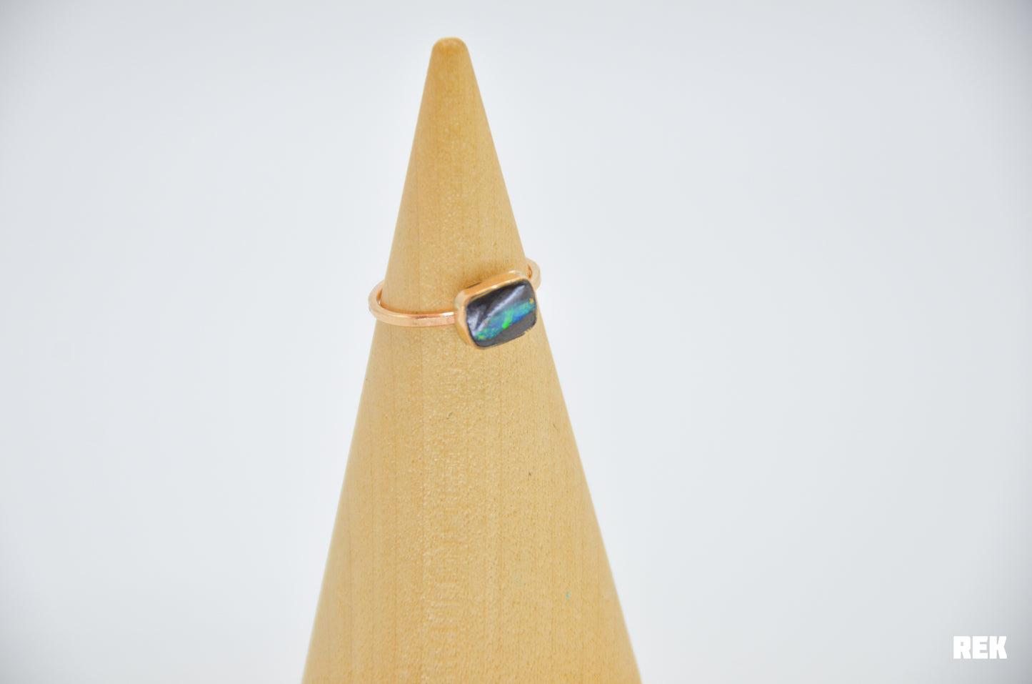 Gold Fill Australian Boulder Opal Size 5.75