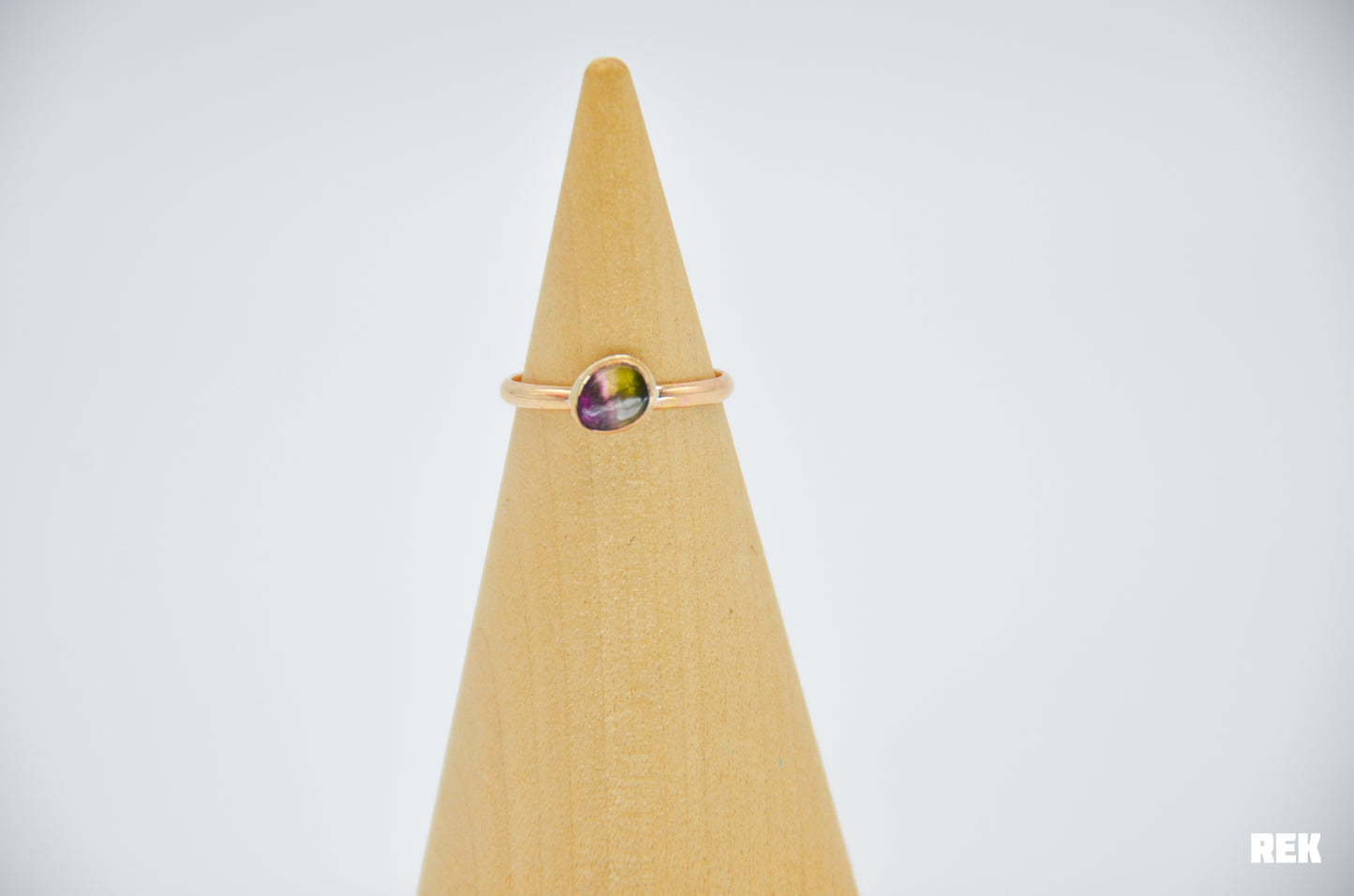 Gold Fill Watermelon Tourmaline Size 6.75