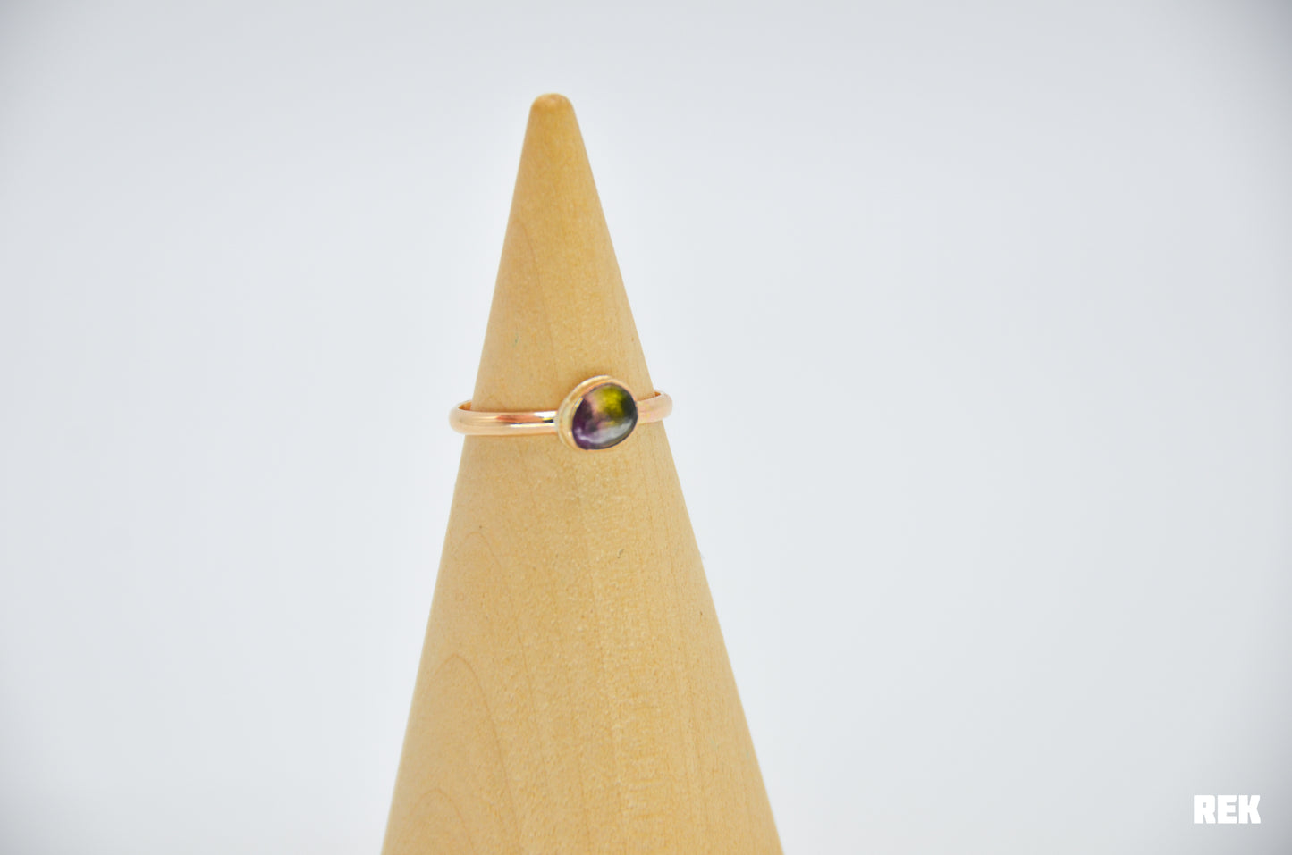 Gold Fill Watermelon Tourmaline Size 6.75