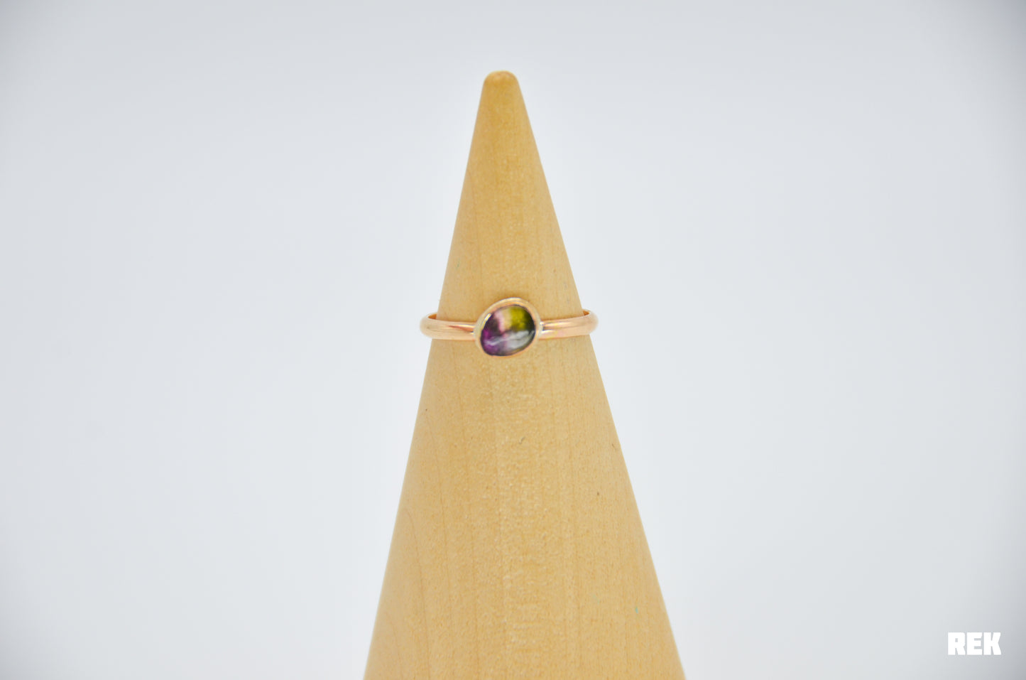 Gold Fill Watermelon Tourmaline Size 6.75