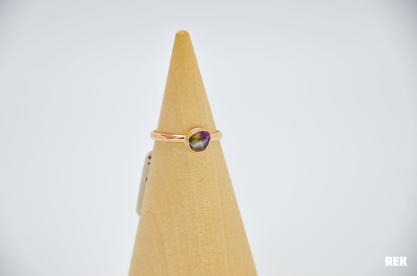 Gold Fill Watermelon Tourmaline Size 6.75