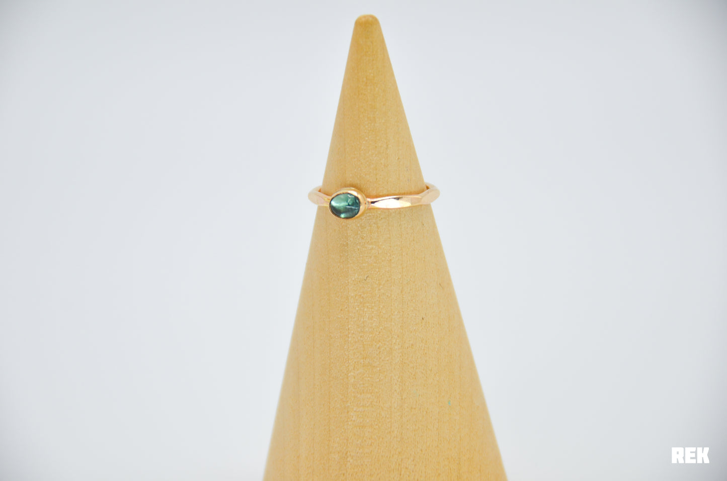 Gold Fill Blue Paraiba Tourmaline Size 6.25