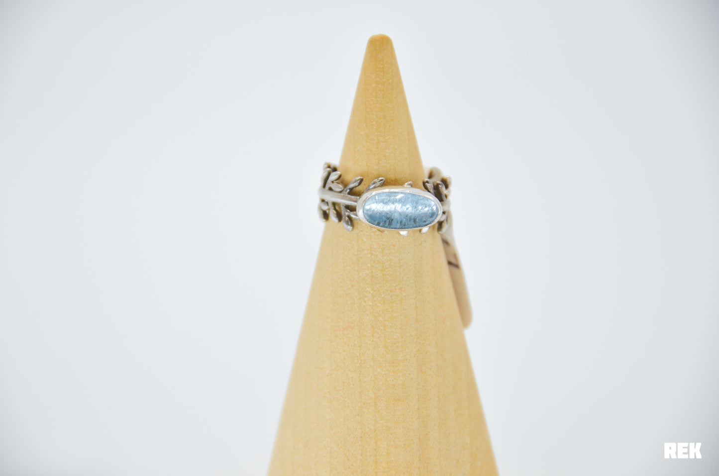 Aquamarine Vine band Size 7