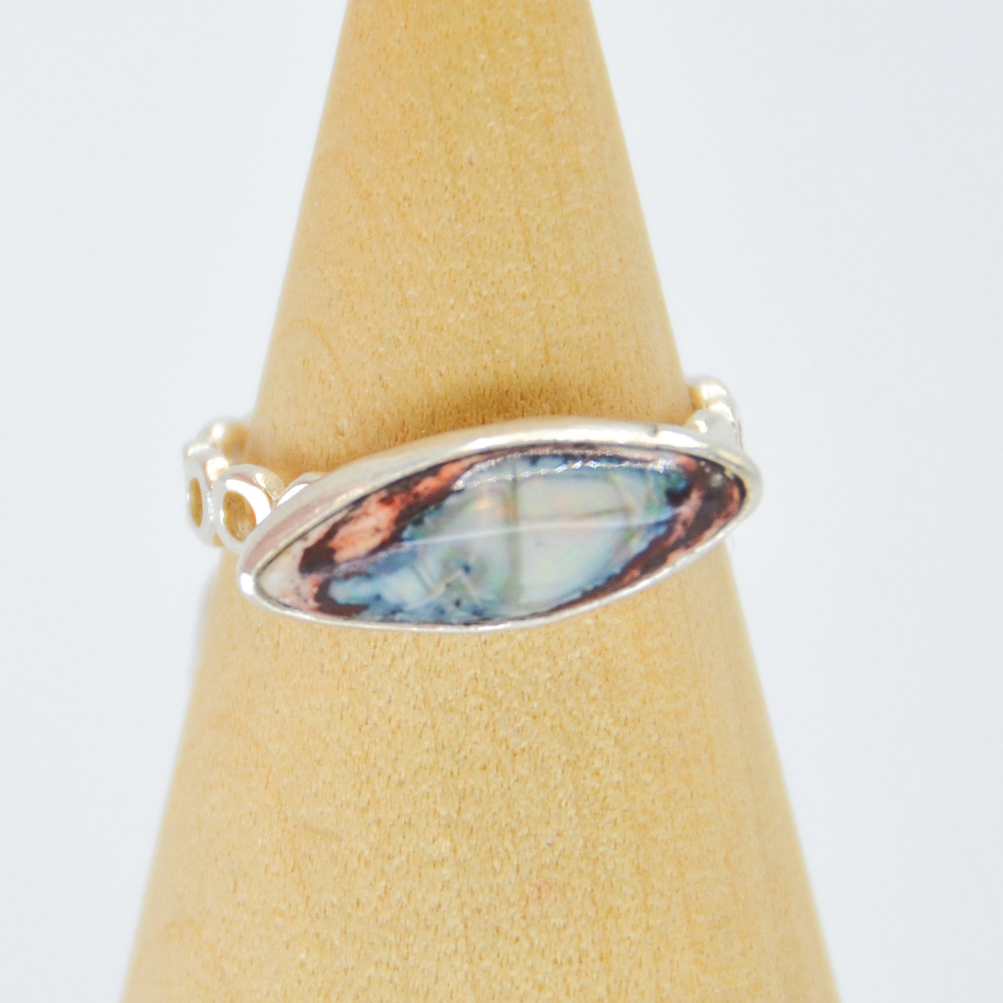 Marquise Mexican Fire Opal size 8