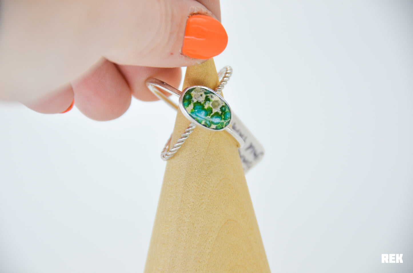 Large X band Sonoran gold turquoise size 7