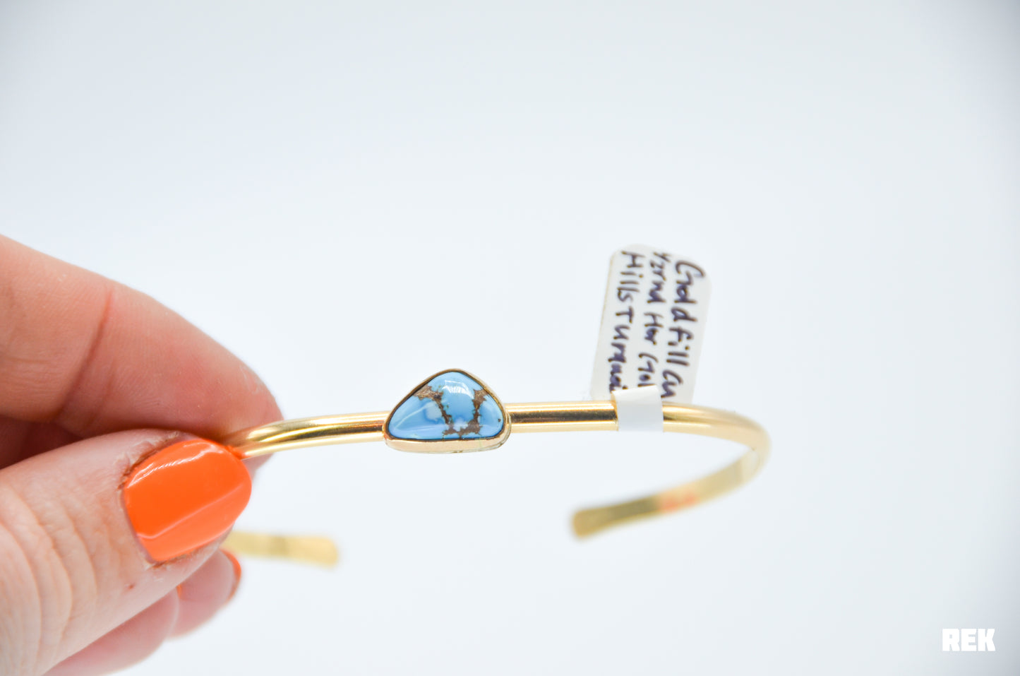 Gold fill Golden Hills Turquoise Cuff bracelet