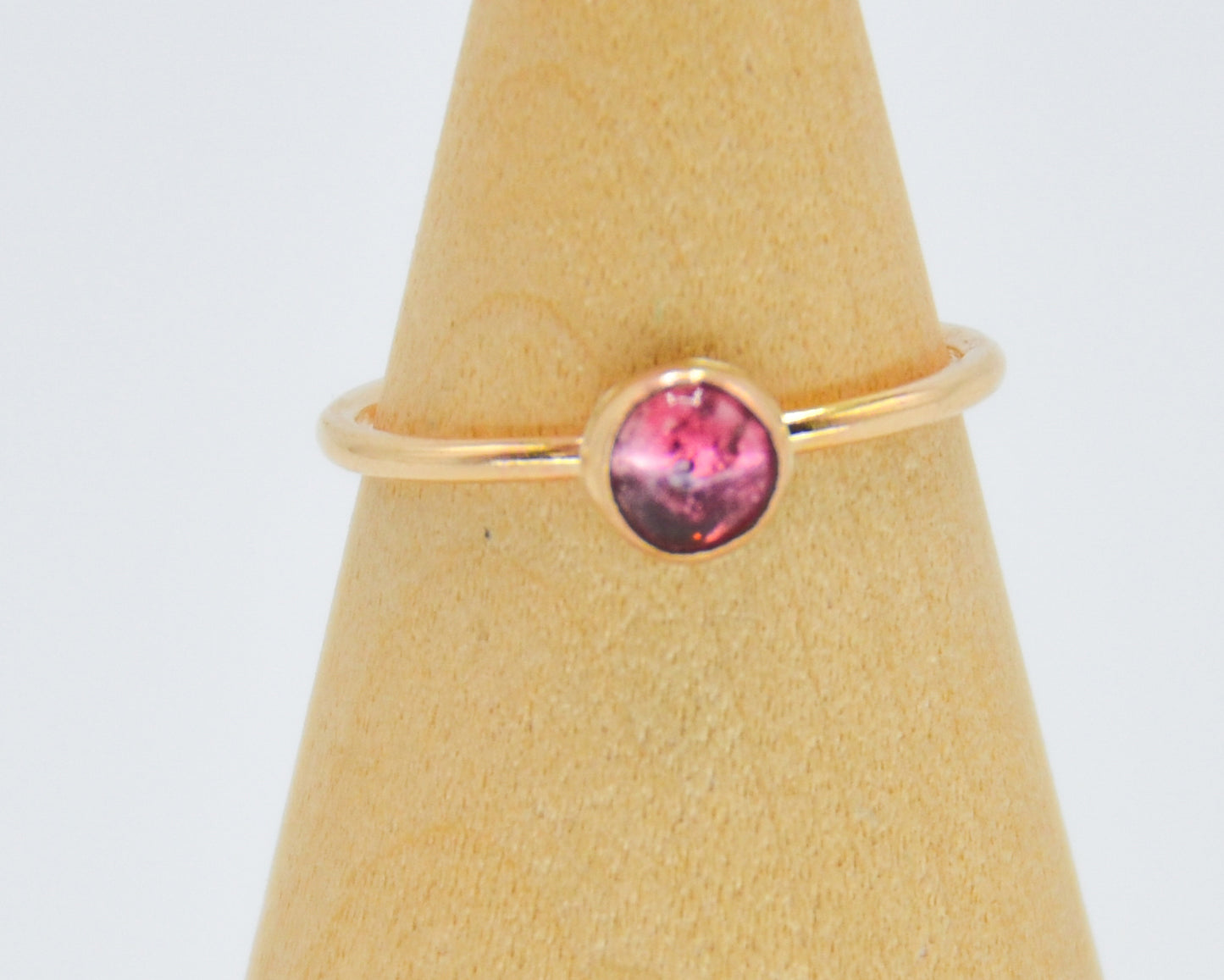 Gold Fill Pink Tourmaline Size 6