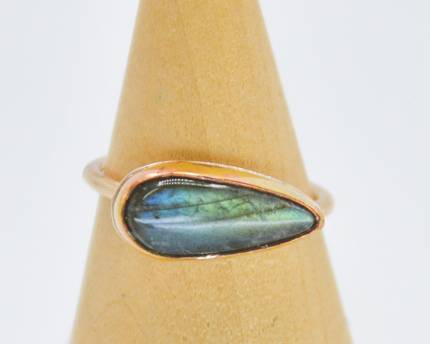 Gold Fill Labradorite Size 7