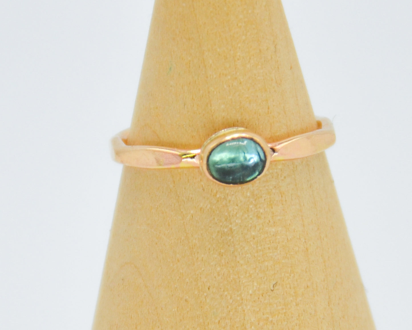 Gold Fill Blue Paraiba Tourmaline Size 6.25