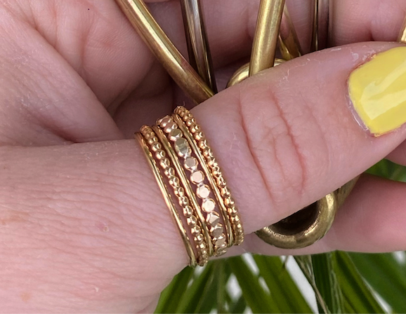 14K Yellow Gold Fill Stacker