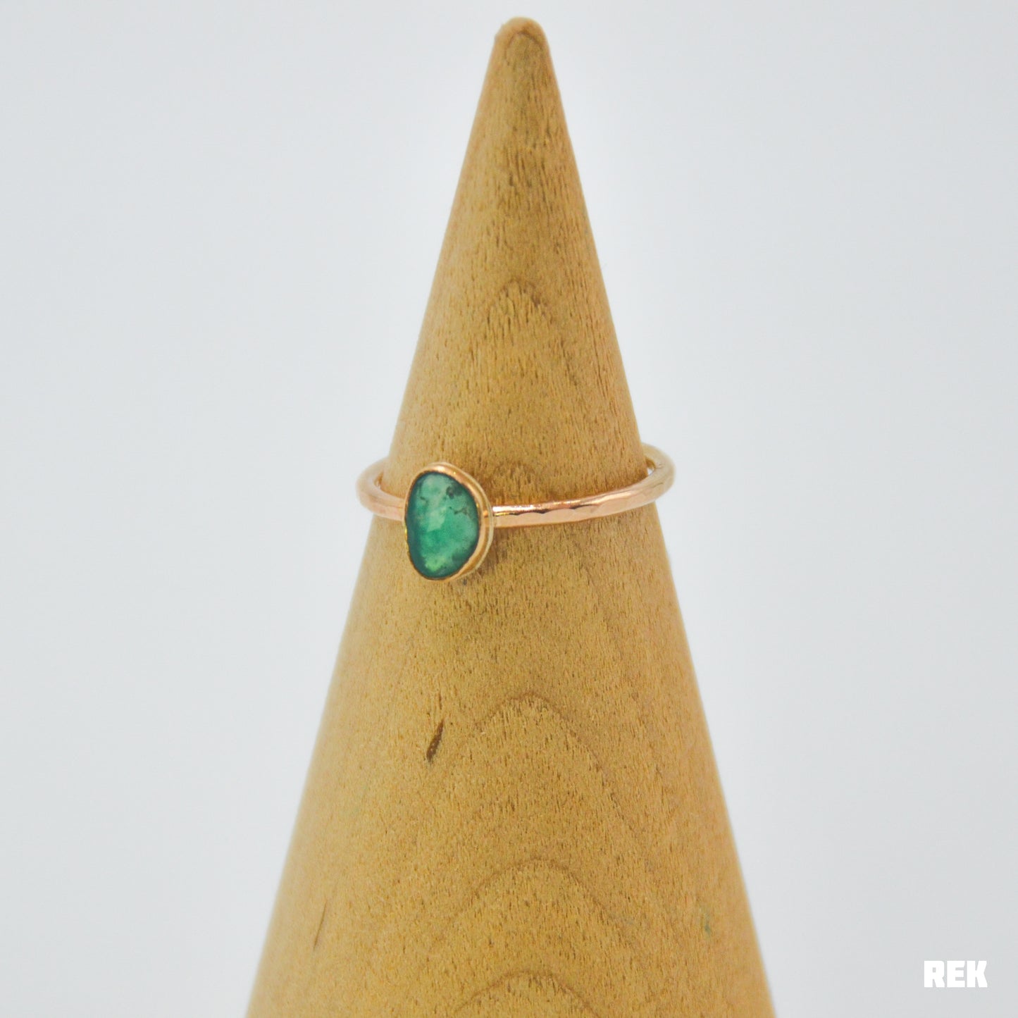 Gold fill rose cut gem silica size 7.25