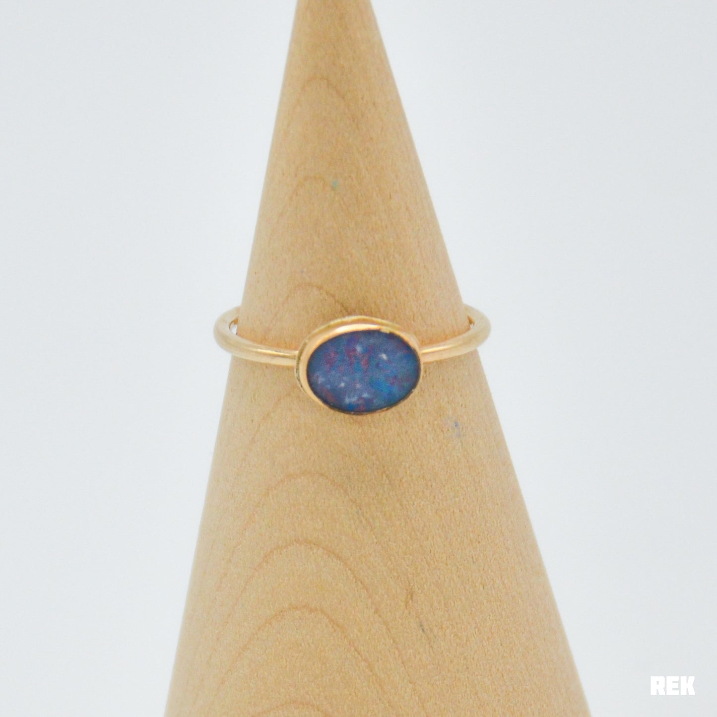 Gold fill Australian opal size 9