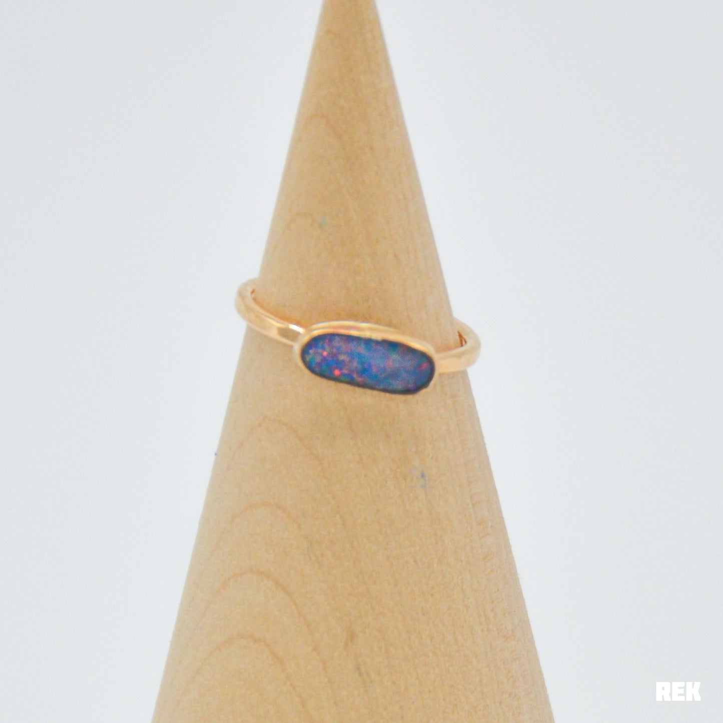 Gold fill Australian opal size 6.75