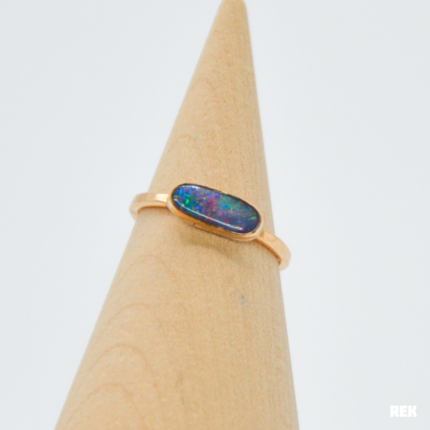 Gold fill Australian opal size 6.75