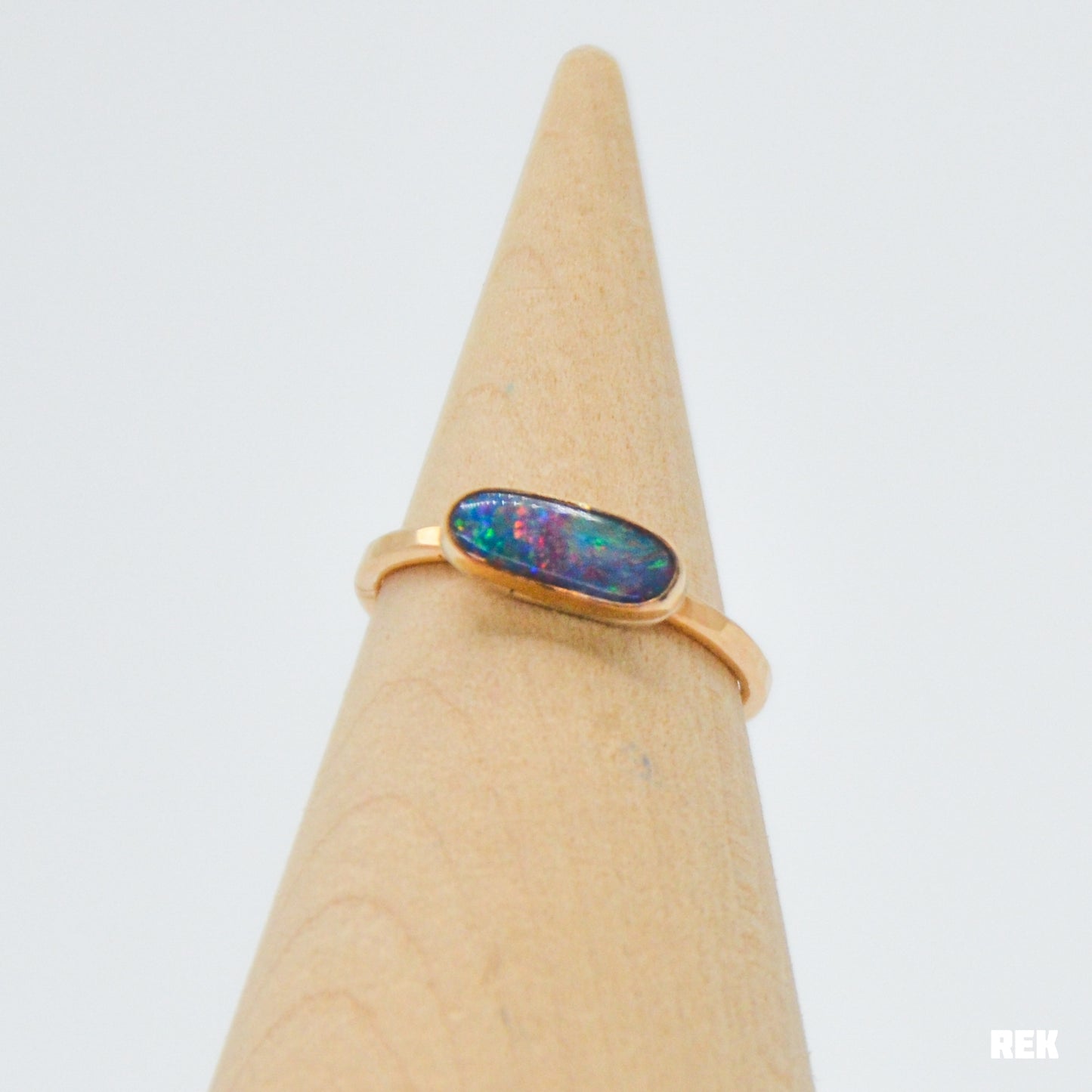 Gold fill Australian opal size 6.75