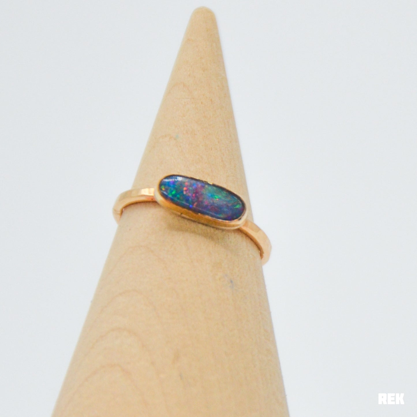 Gold fill Australian opal size 6.75