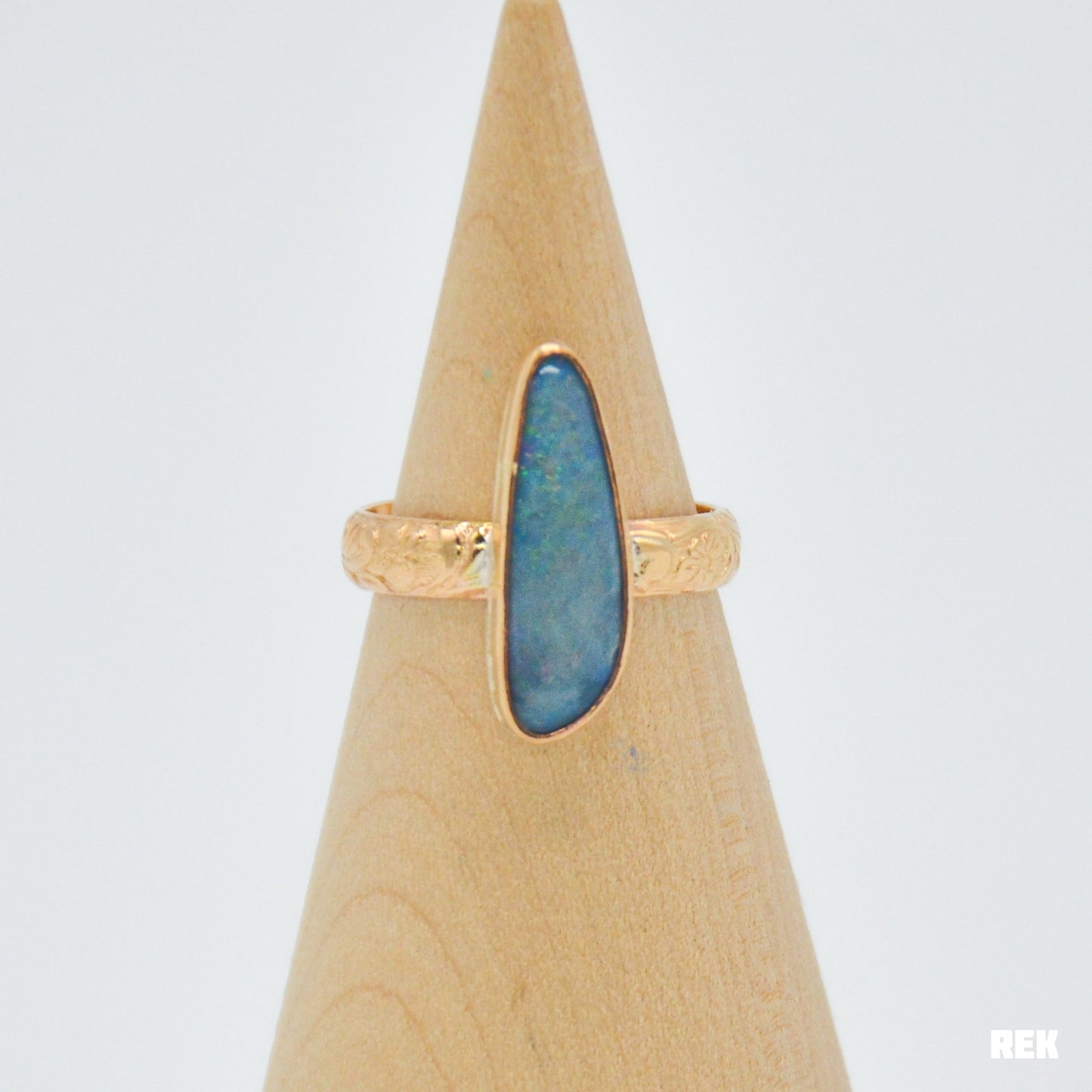 Gold fill Australian opal size 8.5