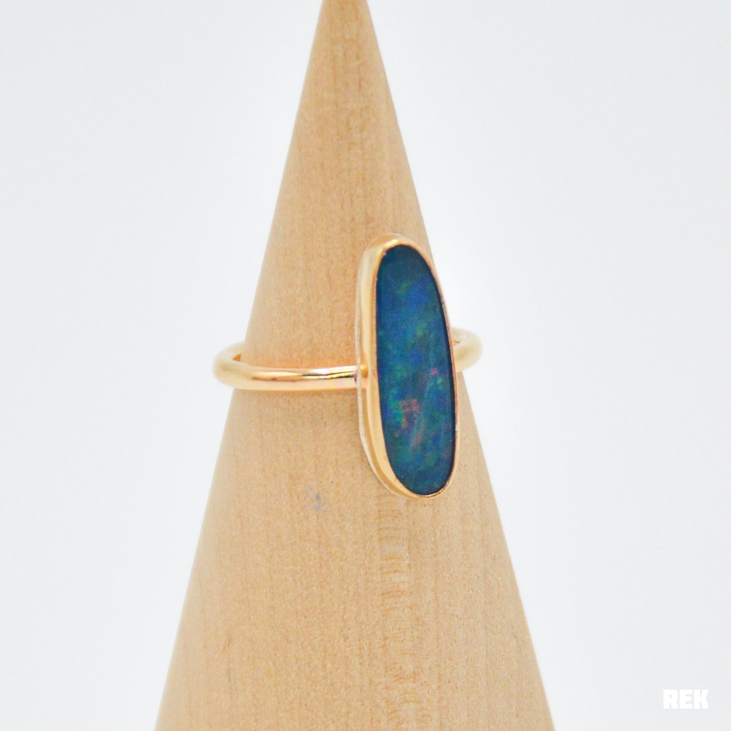Gold fill Australian opal size 7.5
