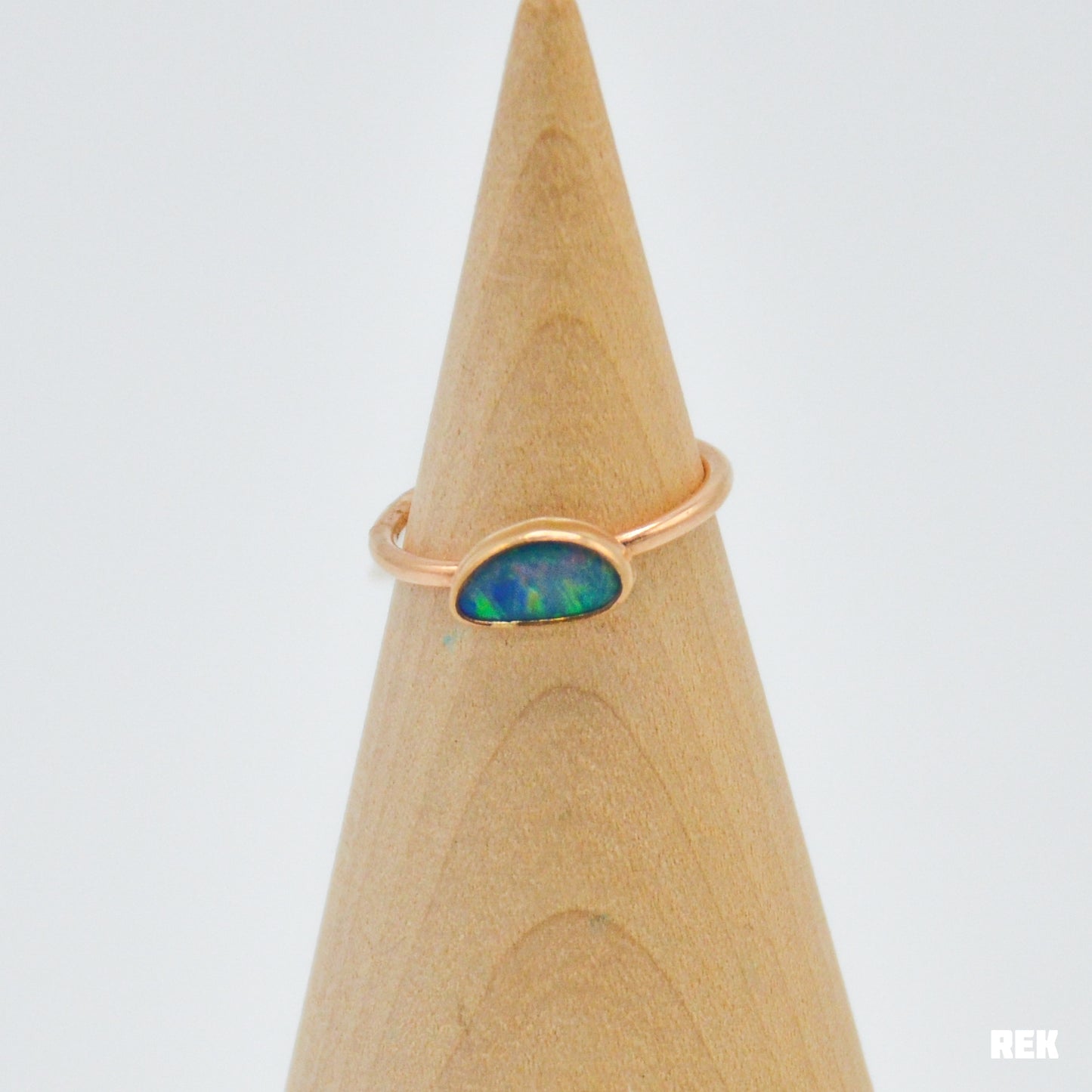 Gold fill Australian opal size 6
