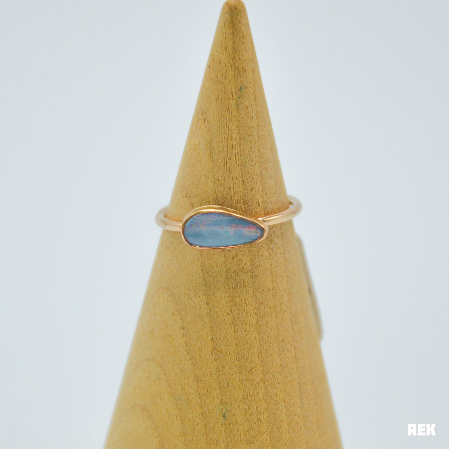 Gold fill Australian Opal Size 8