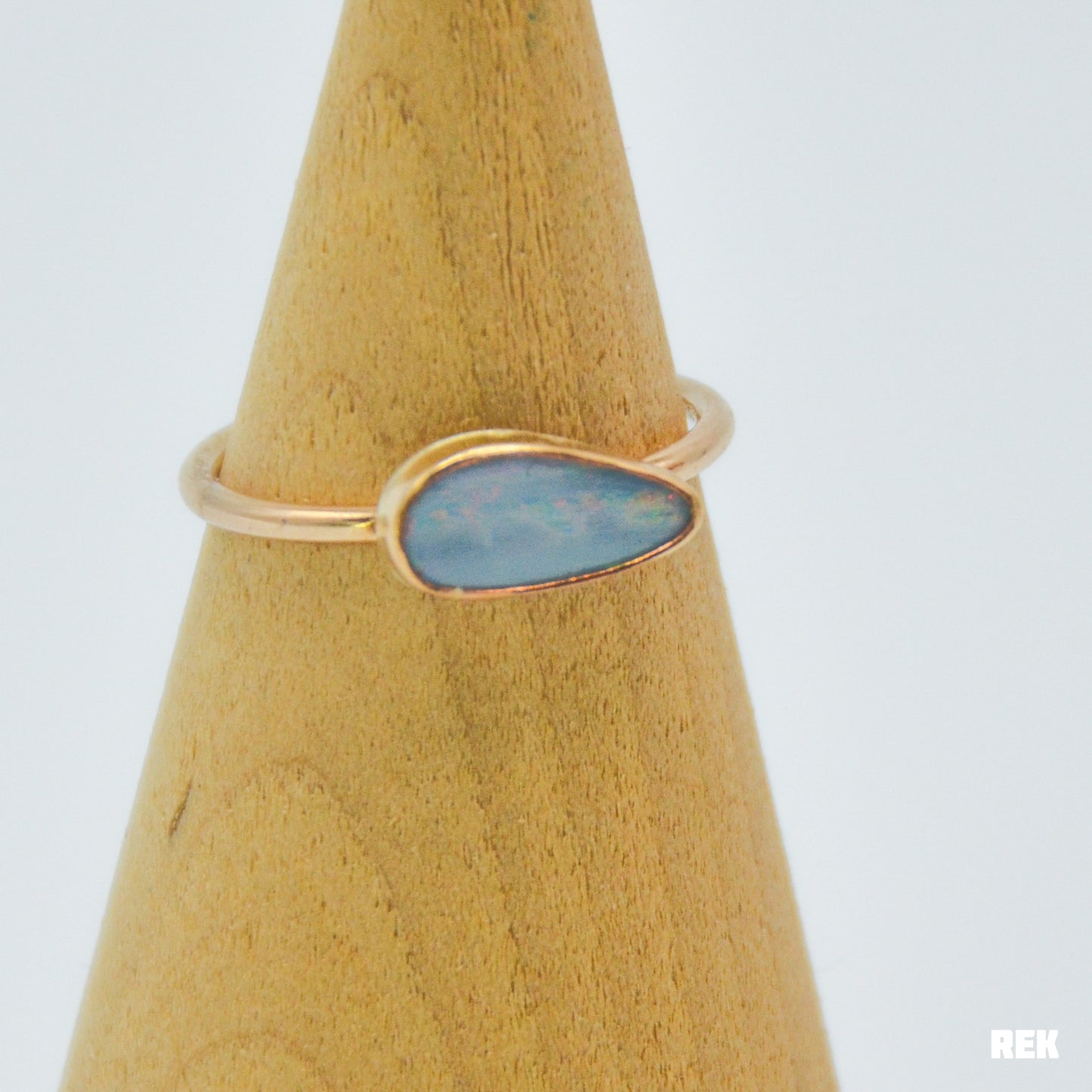 Gold fill Australian Opal Size 8