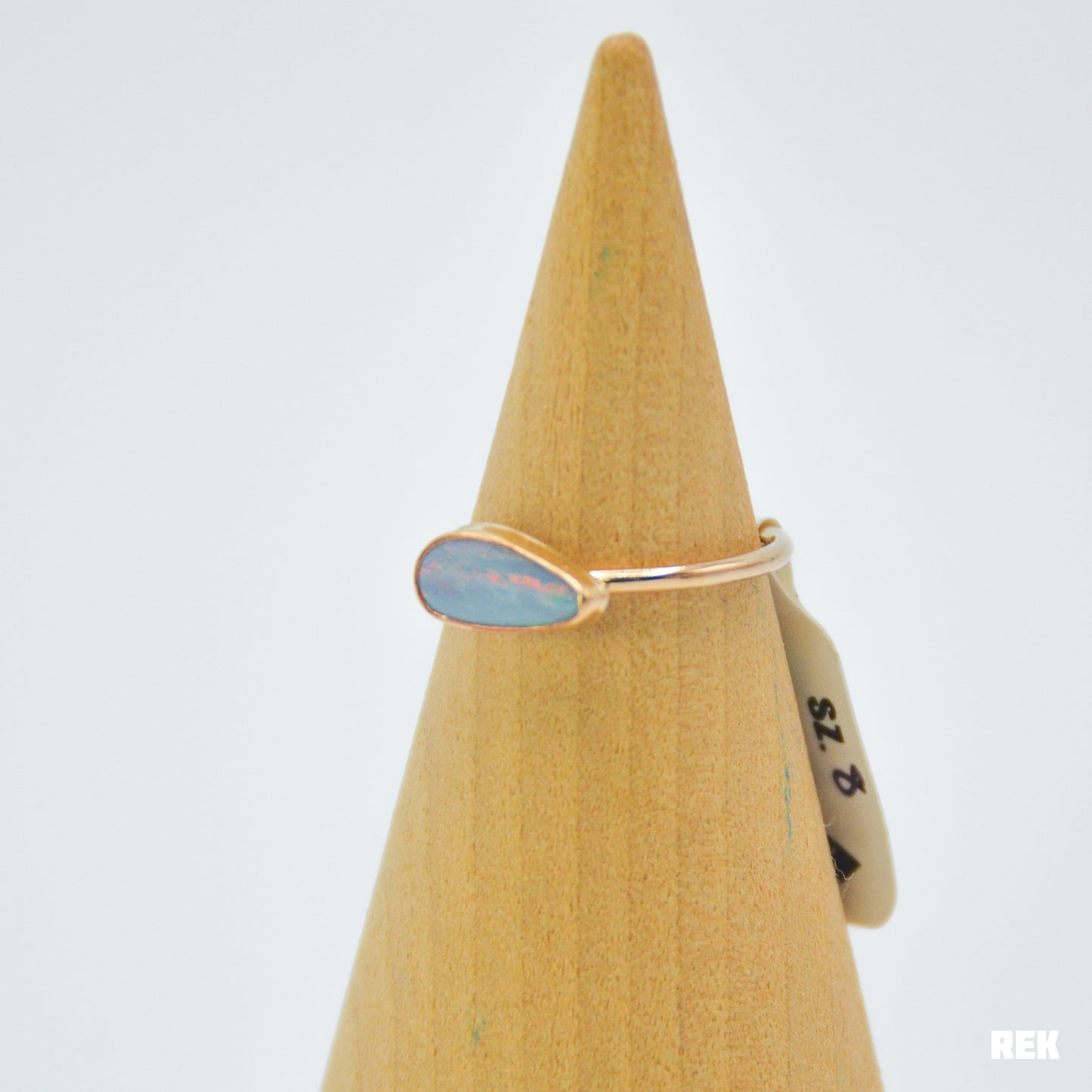 Gold fill Australian Opal Size 8