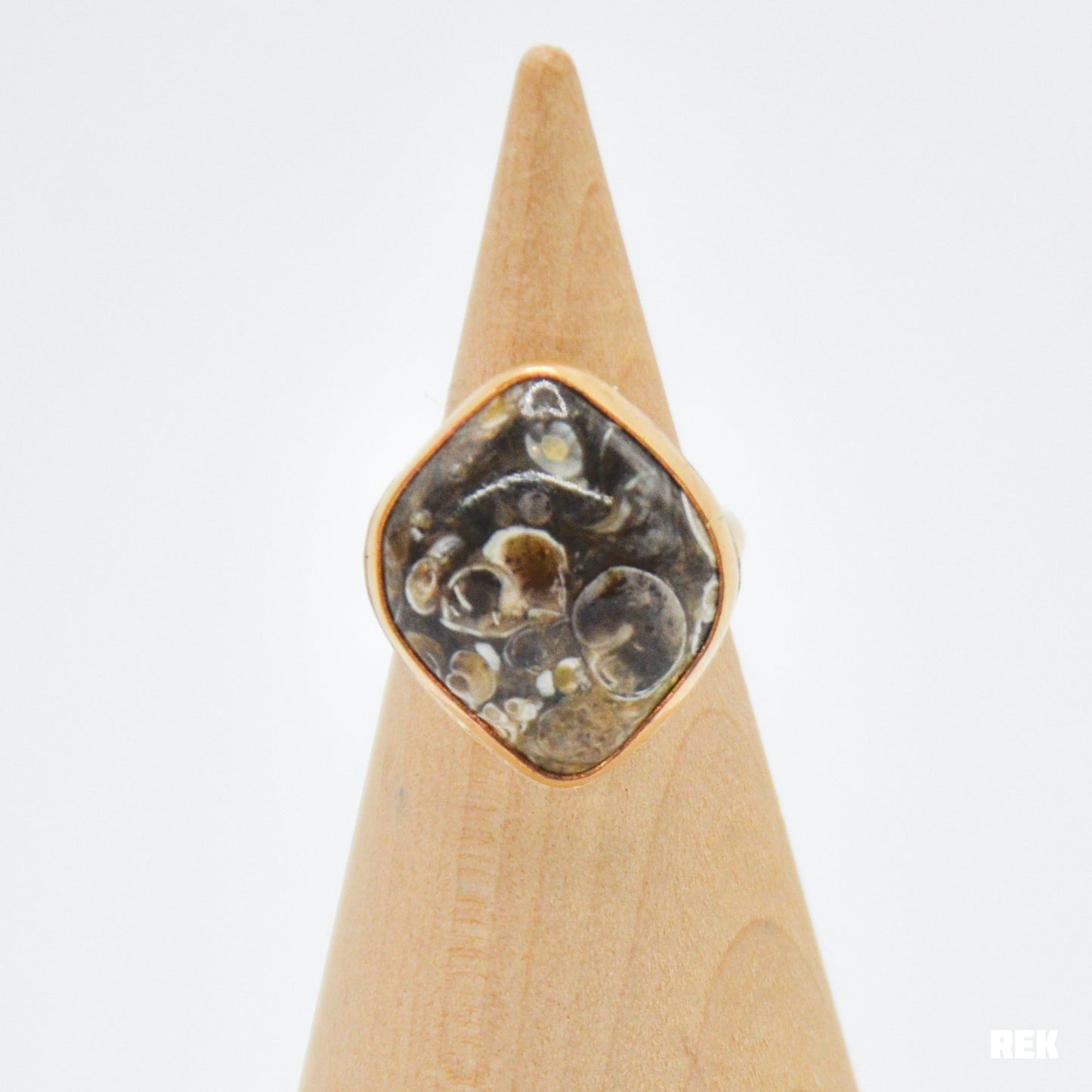 Gold fill xxl turtella agate size 6.75