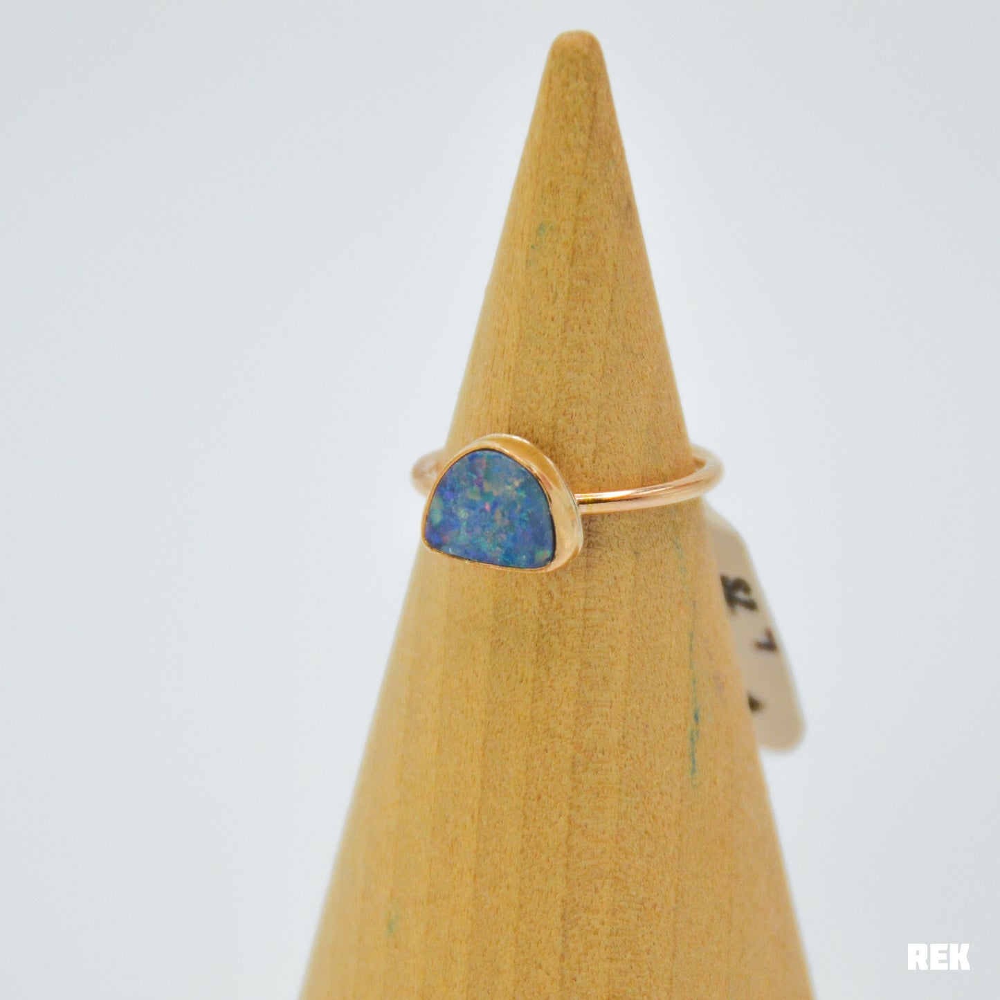Gold fill Australian opal Size 7