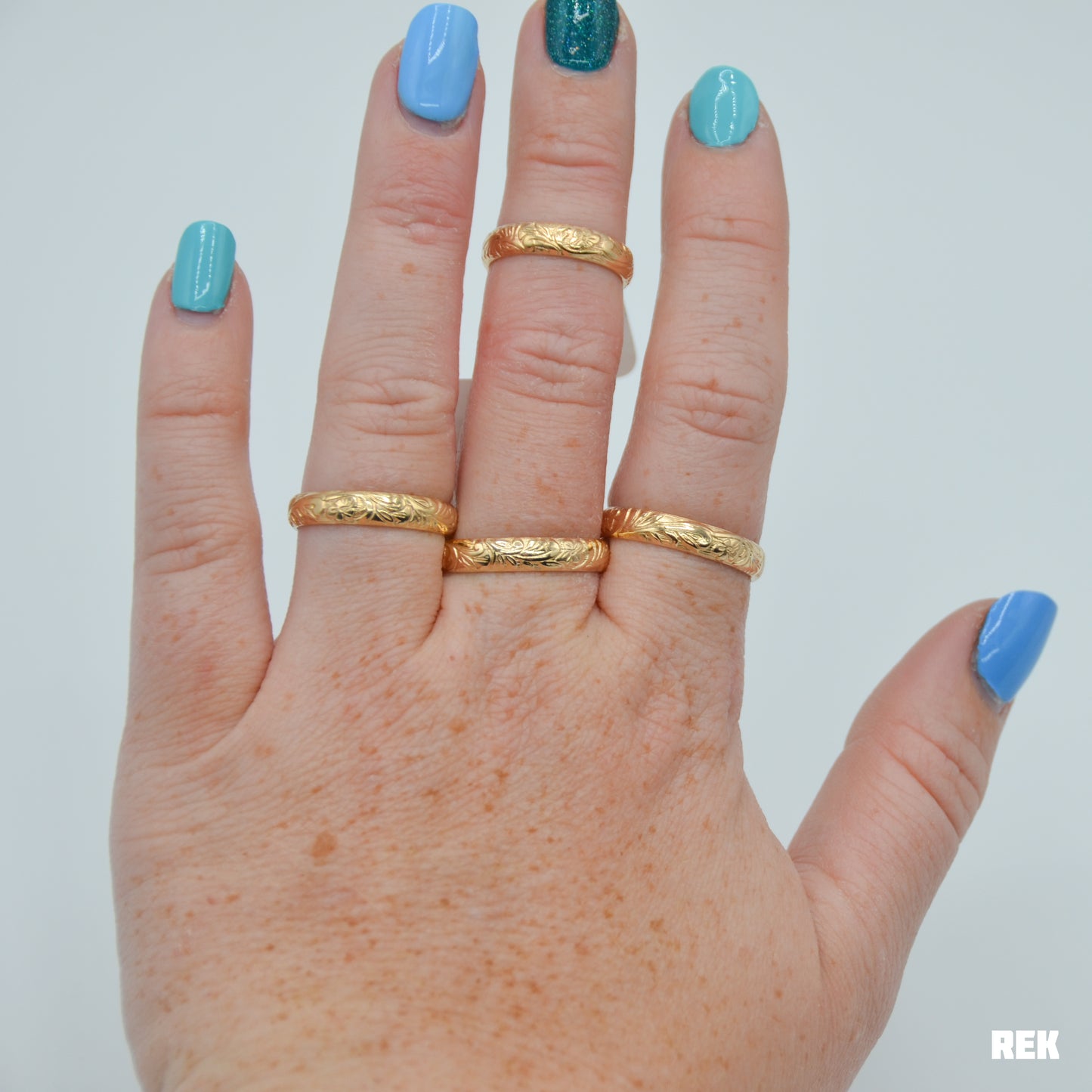 Gold fill Floral Band