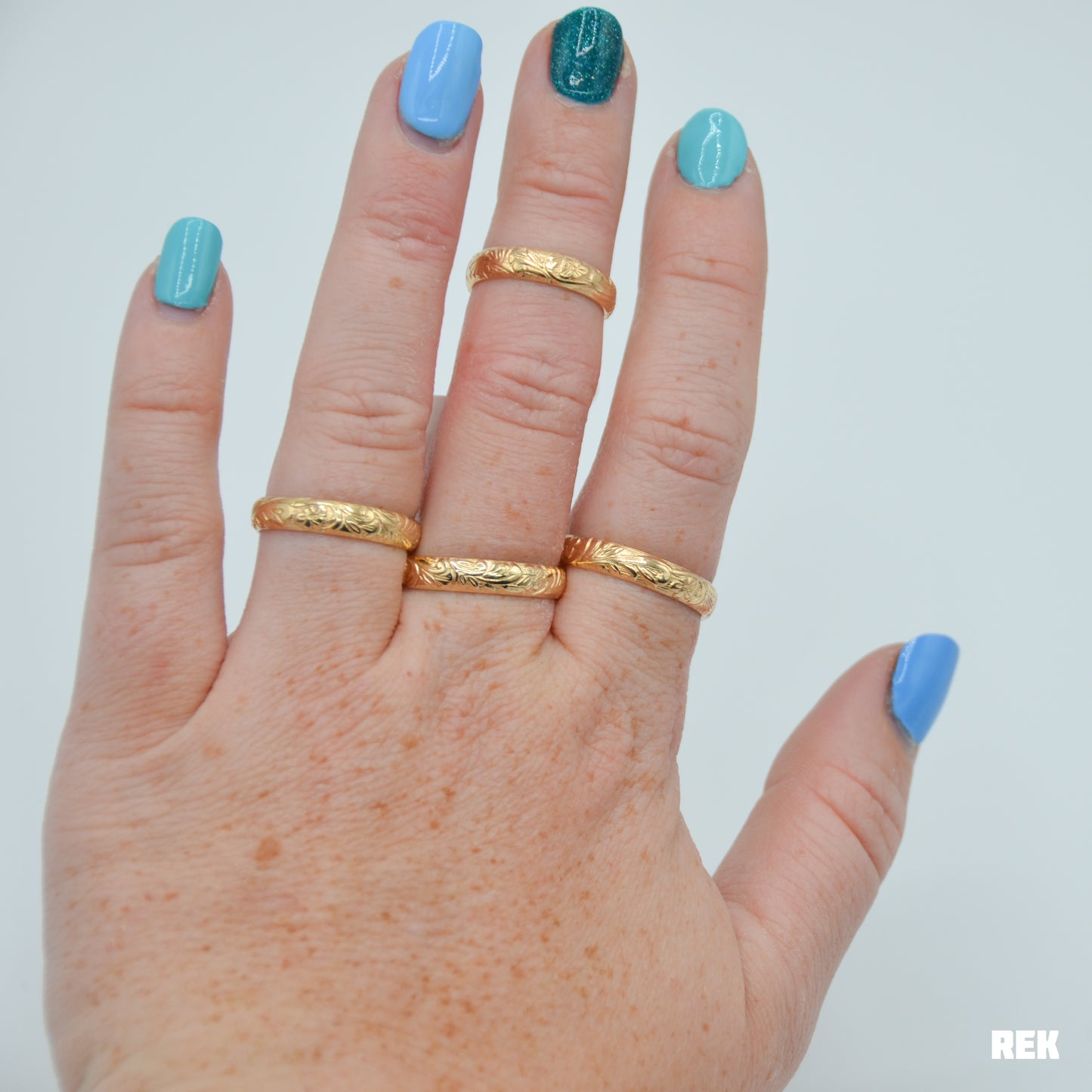 Gold fill Floral Band