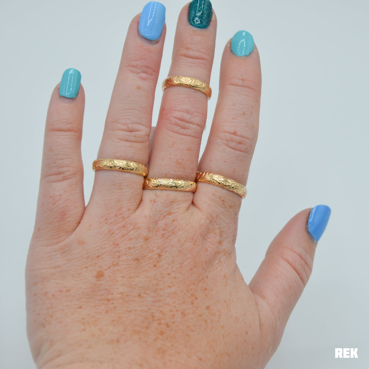 Gold fill Floral Band