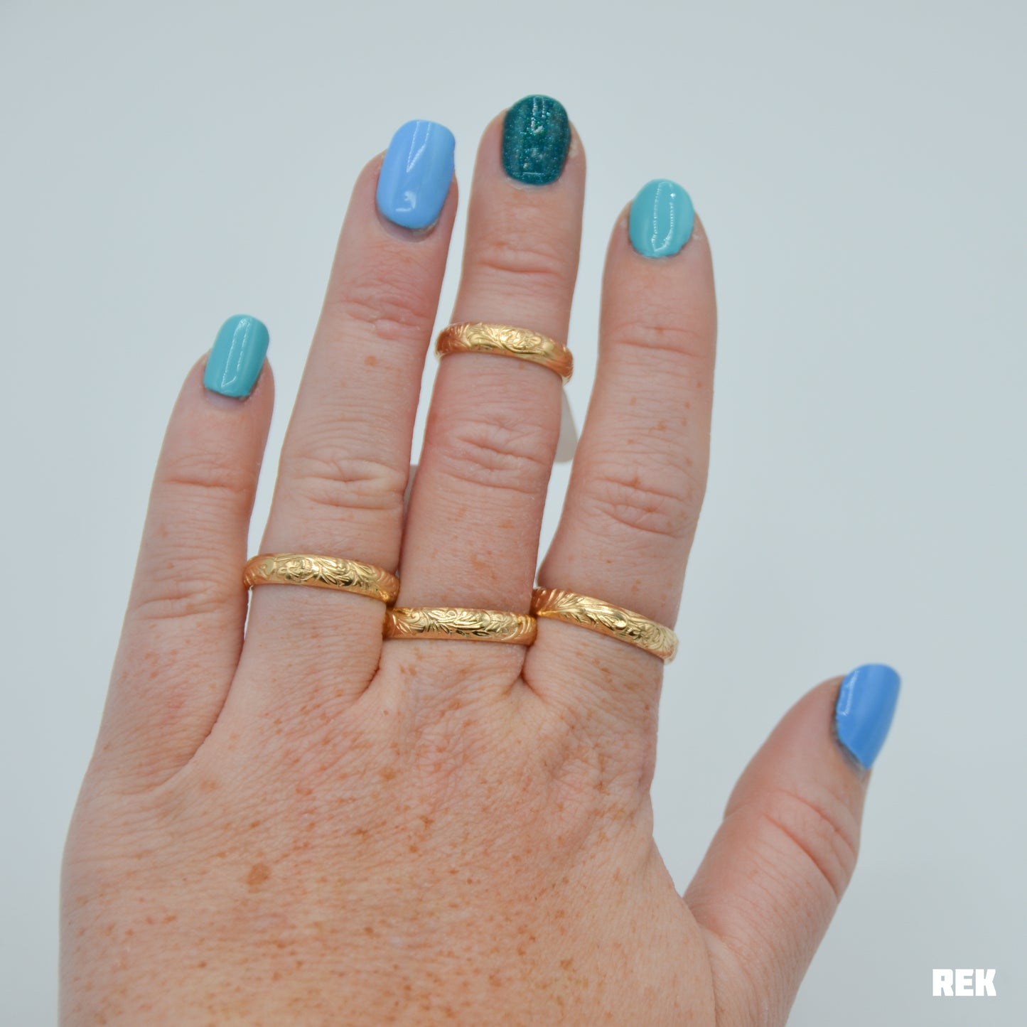 Gold fill Floral Band