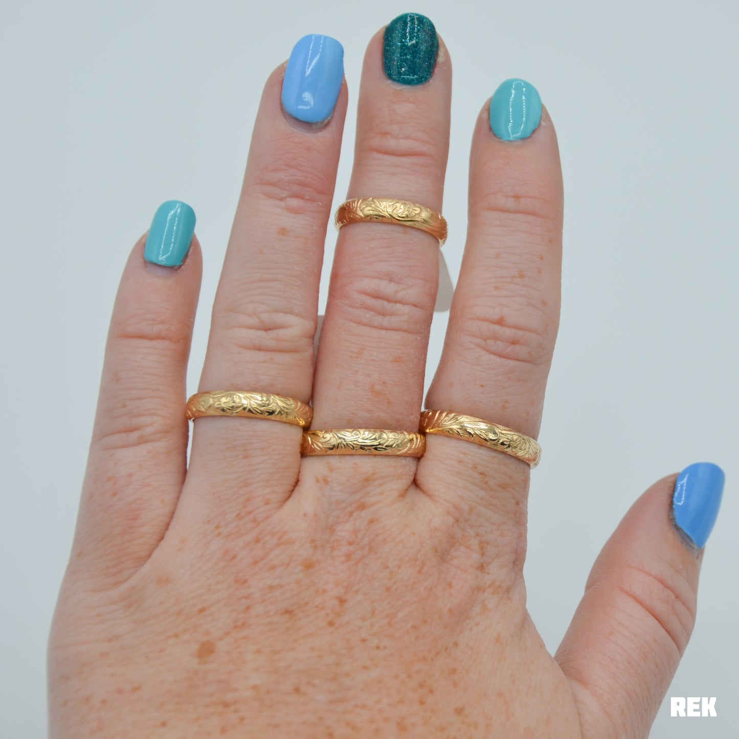 Gold fill Floral Band