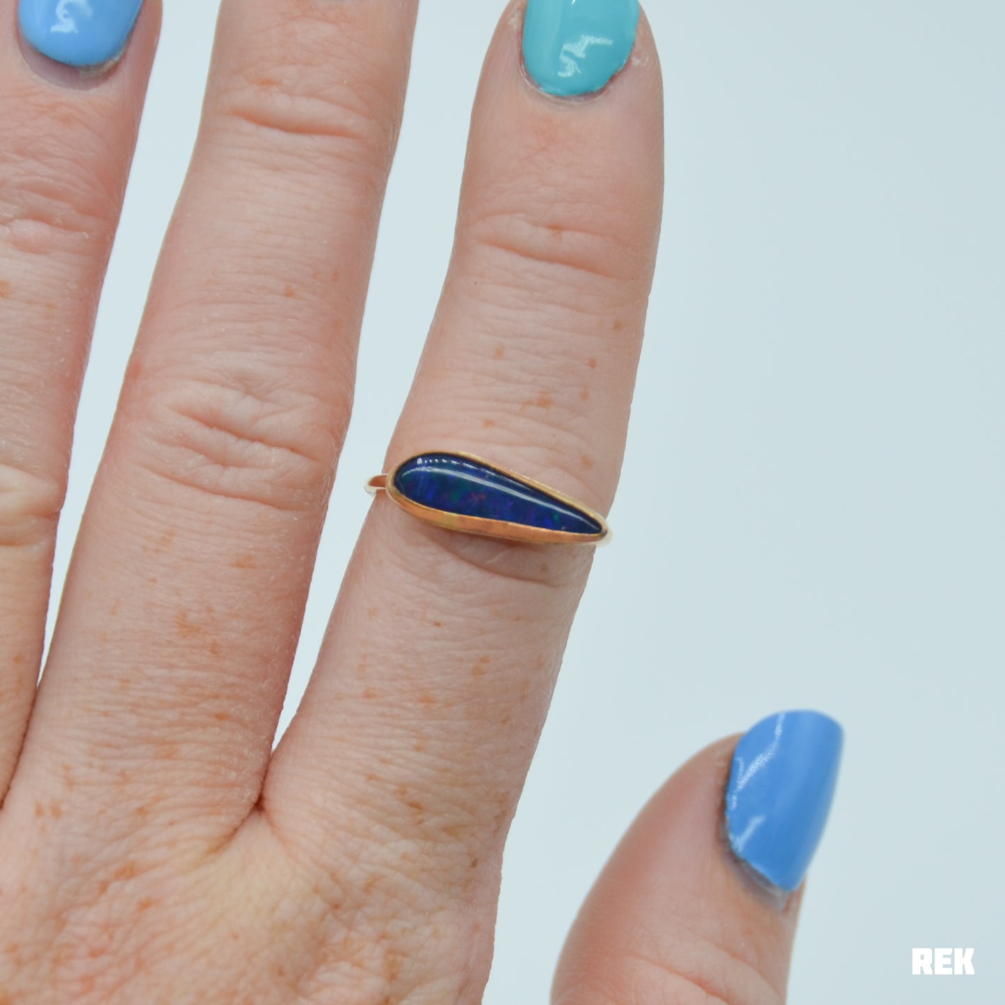 Gold fill Australian opal size 7.5