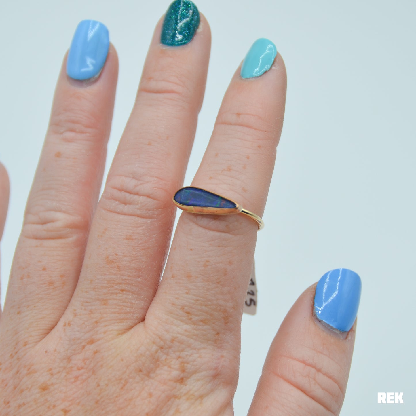 Gold fill Australian opal size 7.5