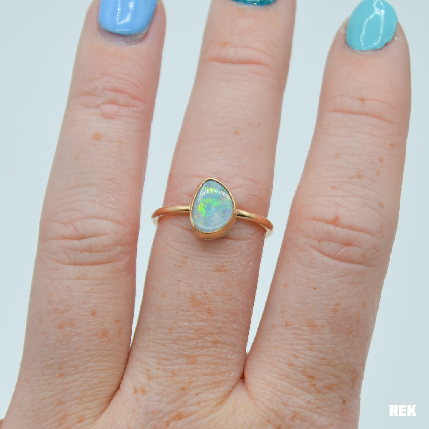 Gold fill Australian opal size 7.75