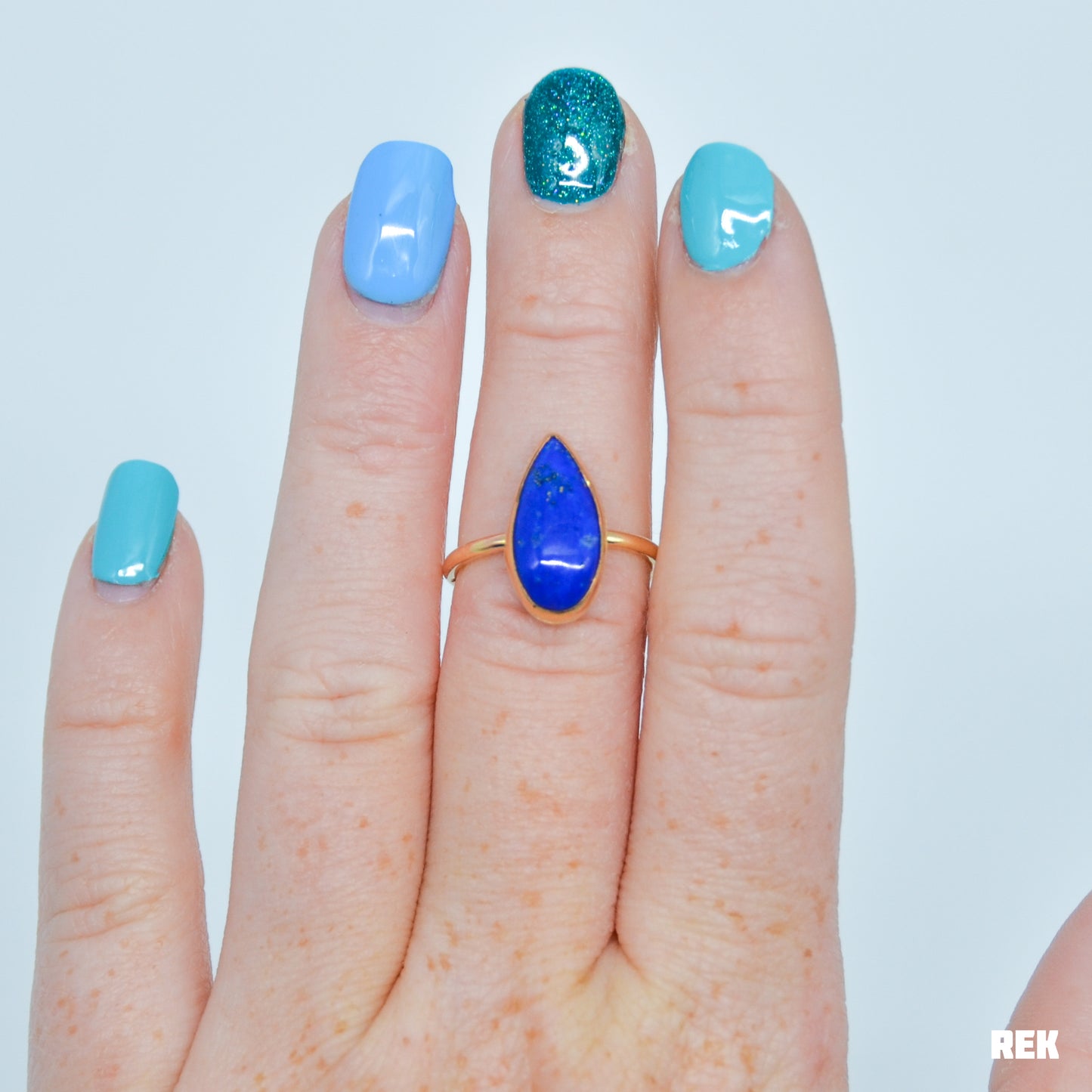Gold fill large Lapis Lazuli size 6.75