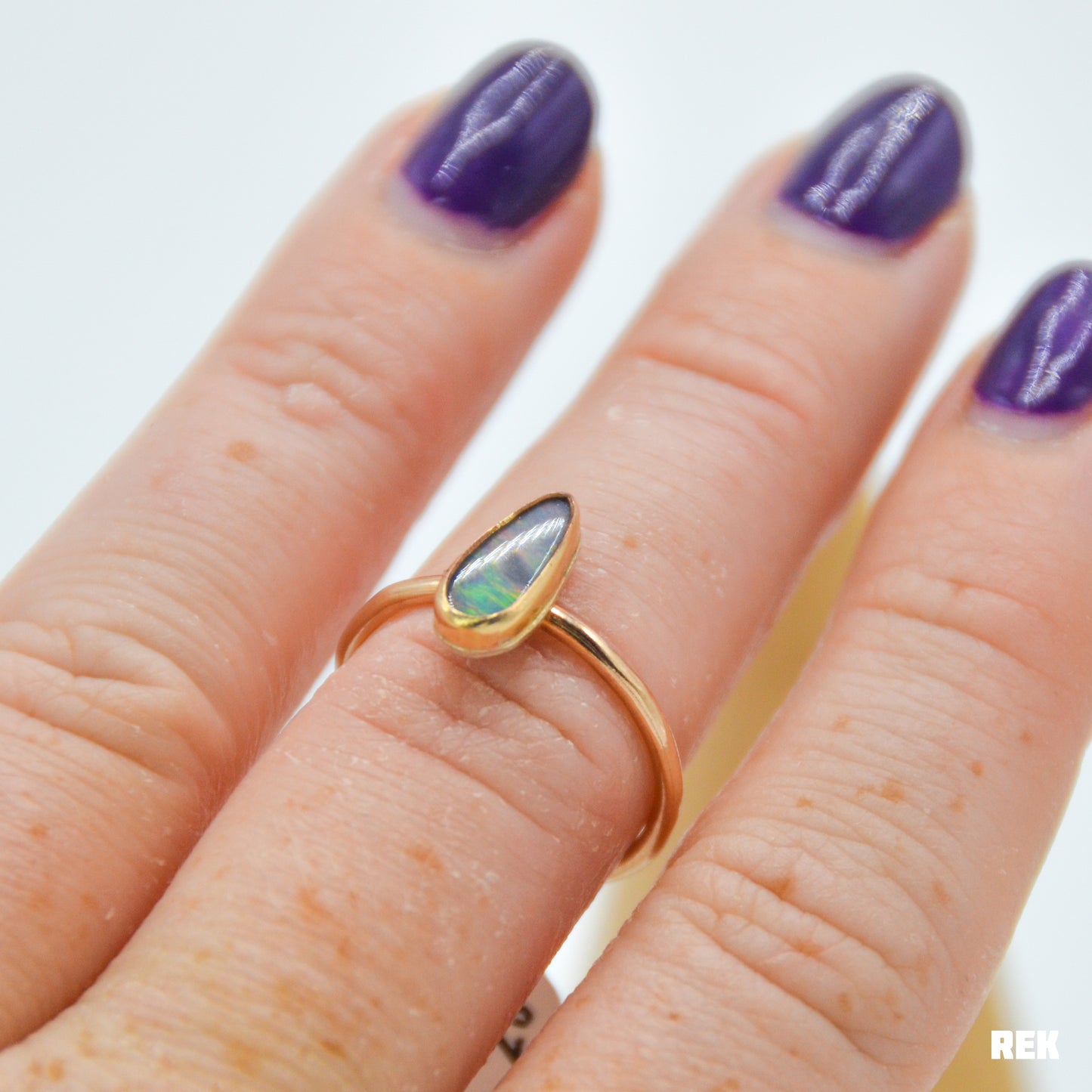 Gold fill Australian opal size 7.25