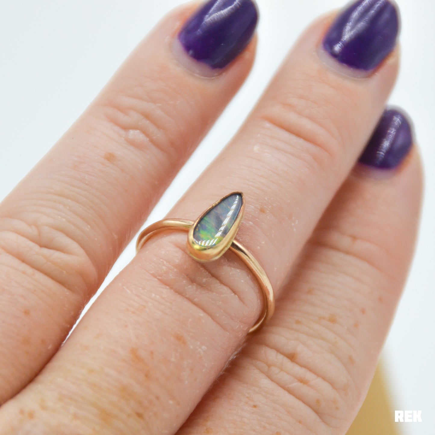 Gold fill Australian opal size 7.25