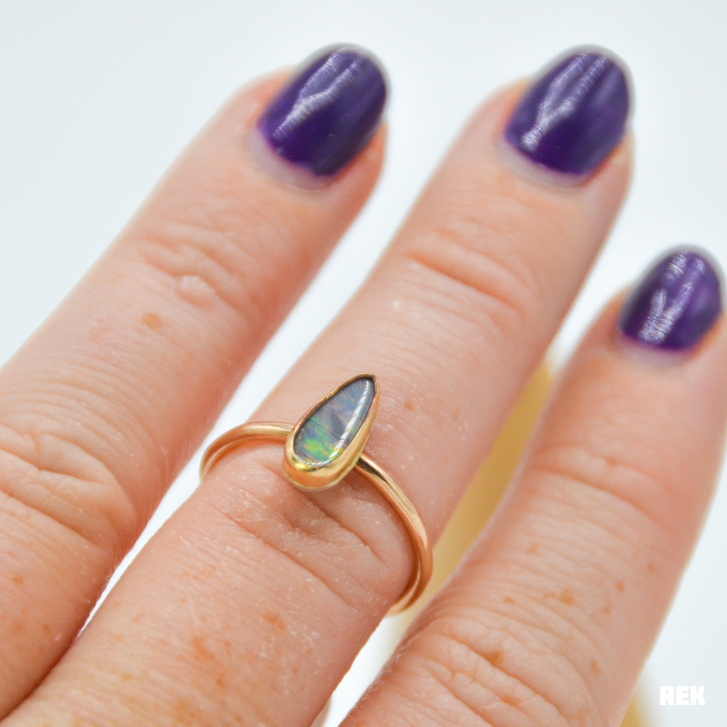 Gold fill Australian opal size 7.25