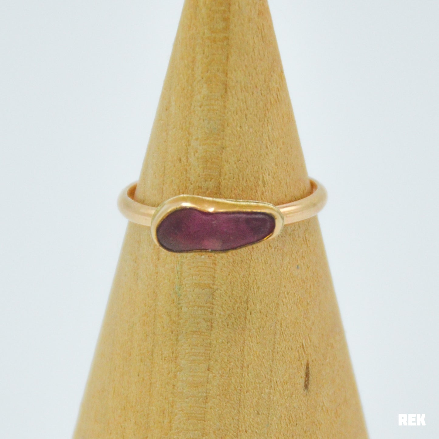 Gold fill grape sea glass size 7.25