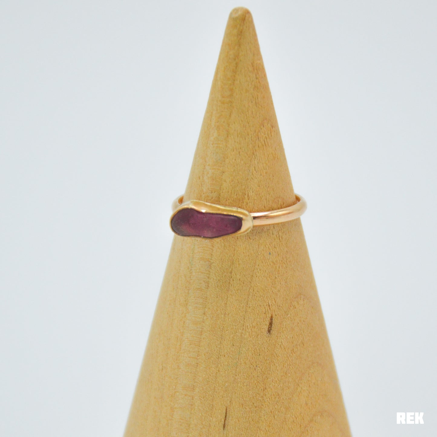 Gold fill grape sea glass size 7.25