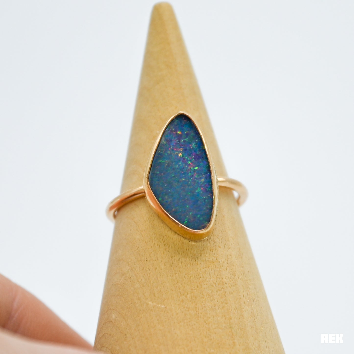 Gold fill xl Australian opal size 8.25