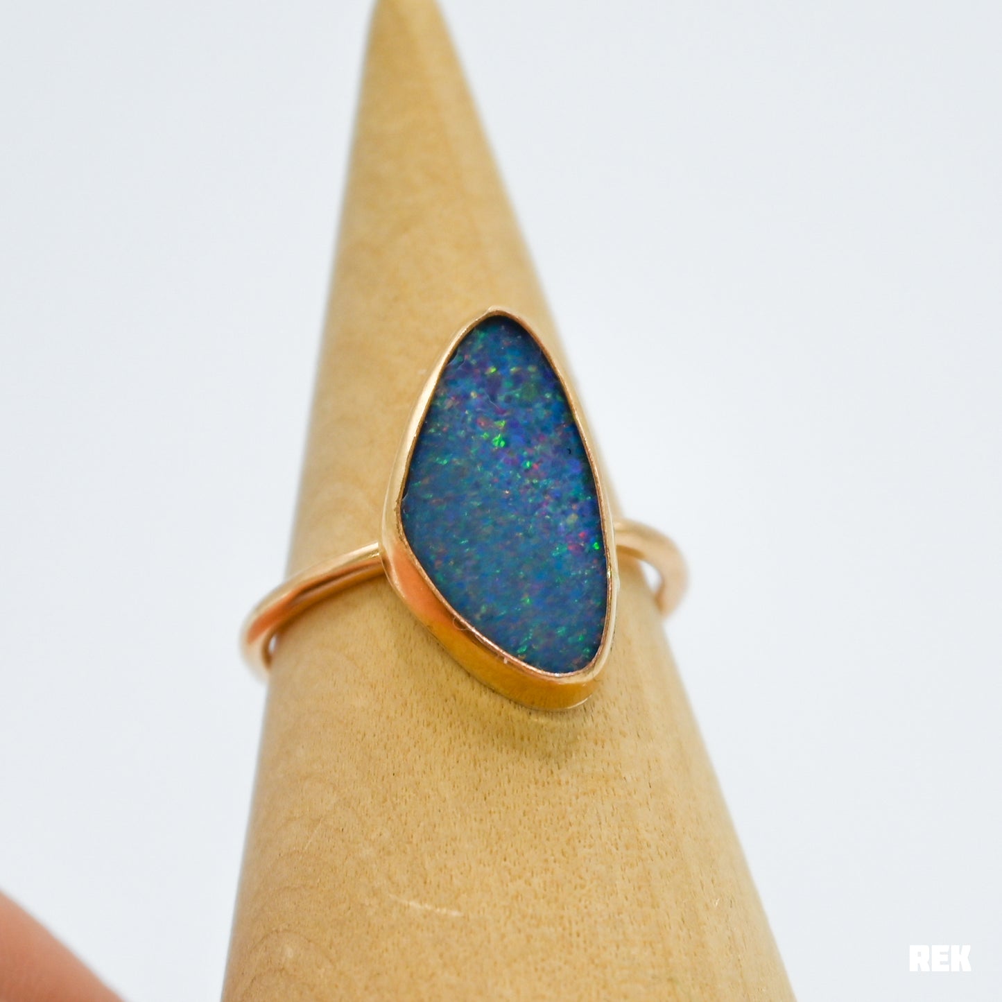 Gold fill xl Australian opal size 8.25