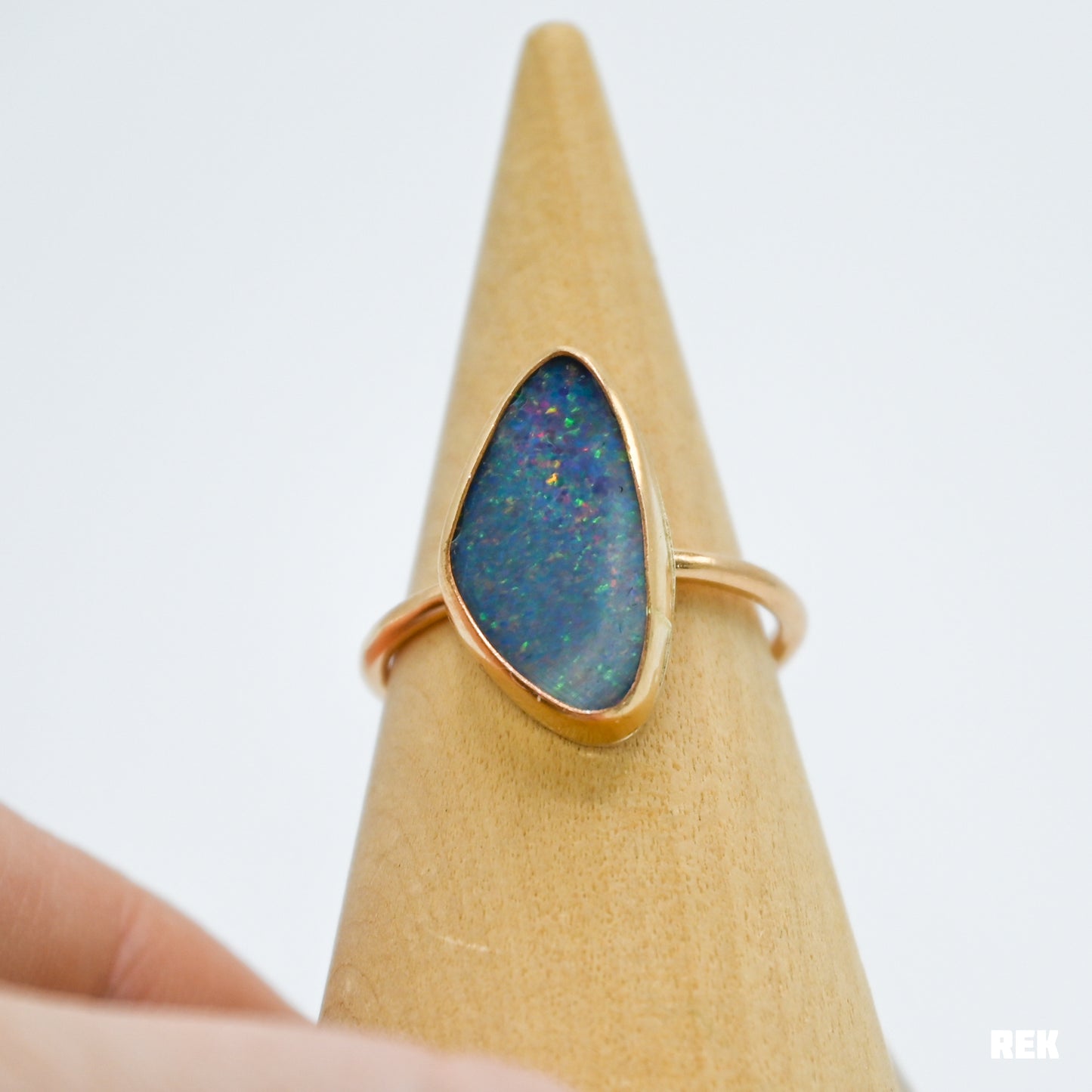 Gold fill xl Australian opal size 8.25