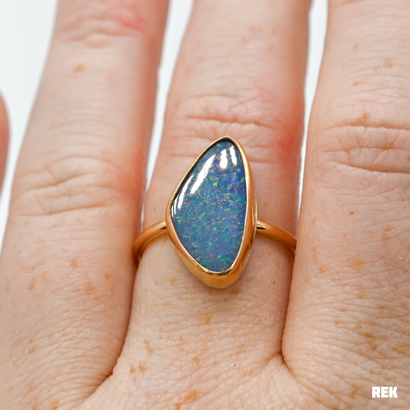 Gold fill xl Australian opal size 8.25