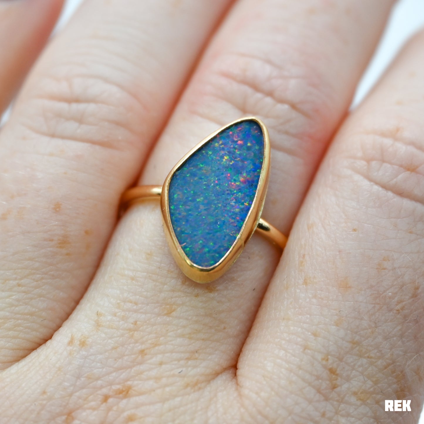 Gold fill xl Australian opal size 8.25