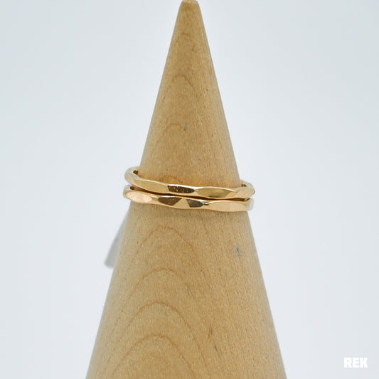 Gold fill large flat hammer stacker